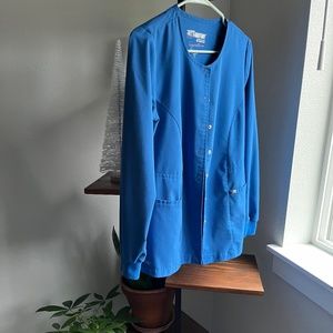 Grey's Anatomy Royal Blue Scrub Jacket Size Small